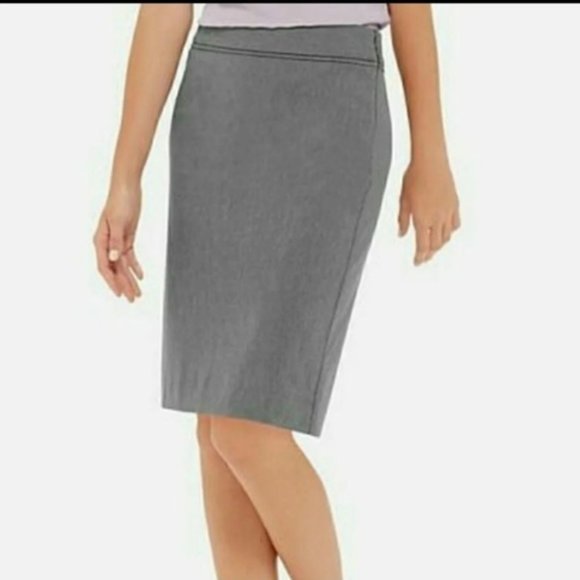 The Limited Gray Exact Stretch Pencil Skirt Size 2 - Picture 1 of 9